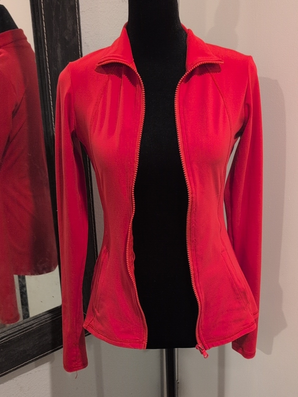 Nova Sport Los Angeles XS Bright Pink Full Zip Athletic Jacket Stretch Fitted